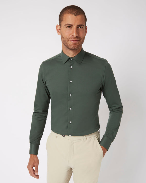 Knitted shirt green