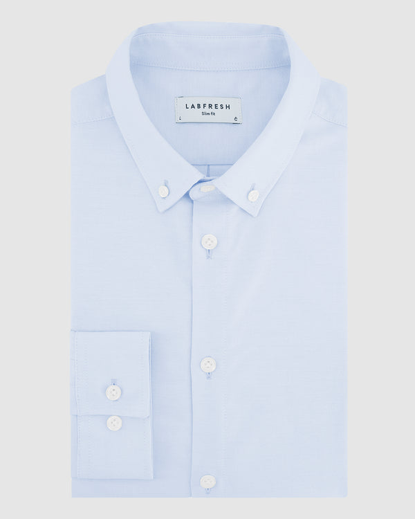 Oxford stretch shirt blue